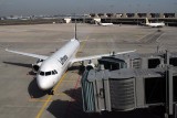 Erste Flieger parkten schon während der Bauphase an den Gates (Foto: Dennis Deis)